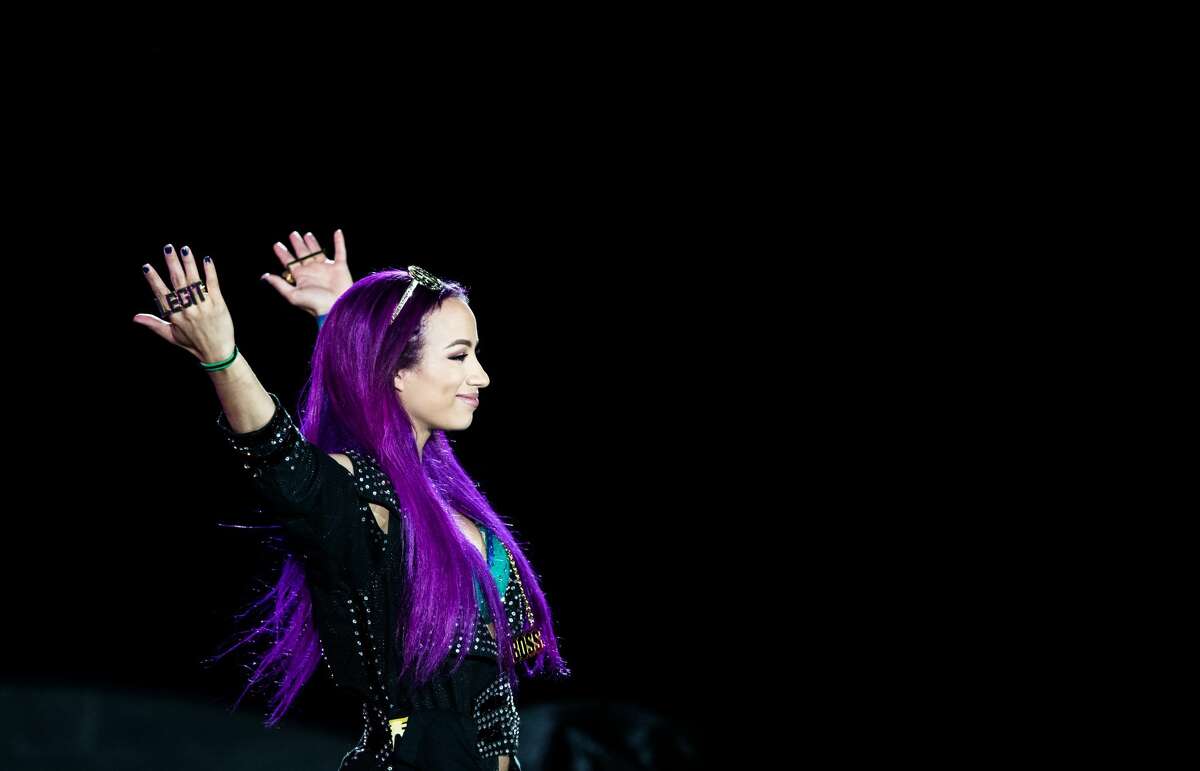 Sasha Banks arrives during to the WWE Live Duesseldorf event at ISS Dome on February 22, 2017 in Duesseldorf, Germany. 