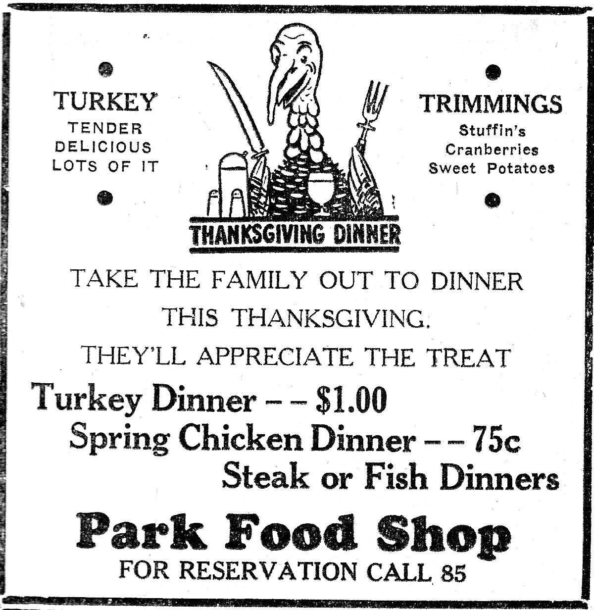 What Thanksgiving day was like in Manistee during wartime in 1942 - Vimarsana News