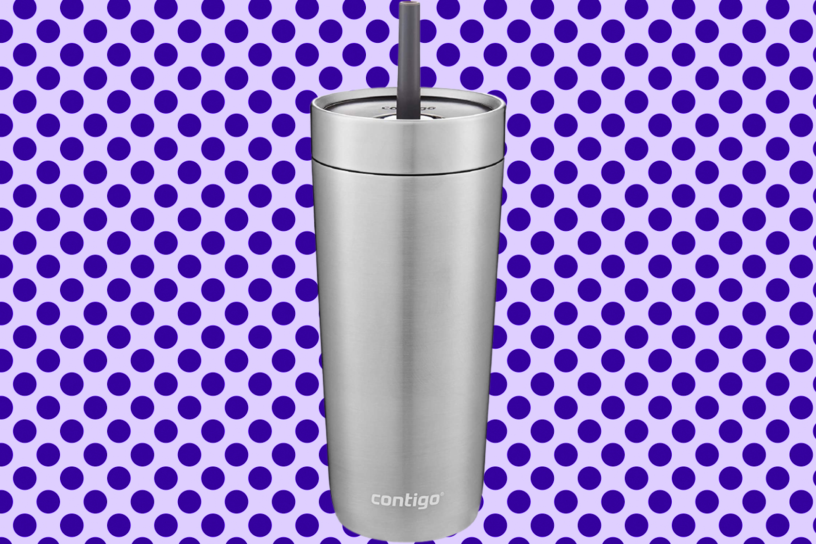 Luxe Stainless Steel Travel Tumbler with Spill-Proof Lid and Straw