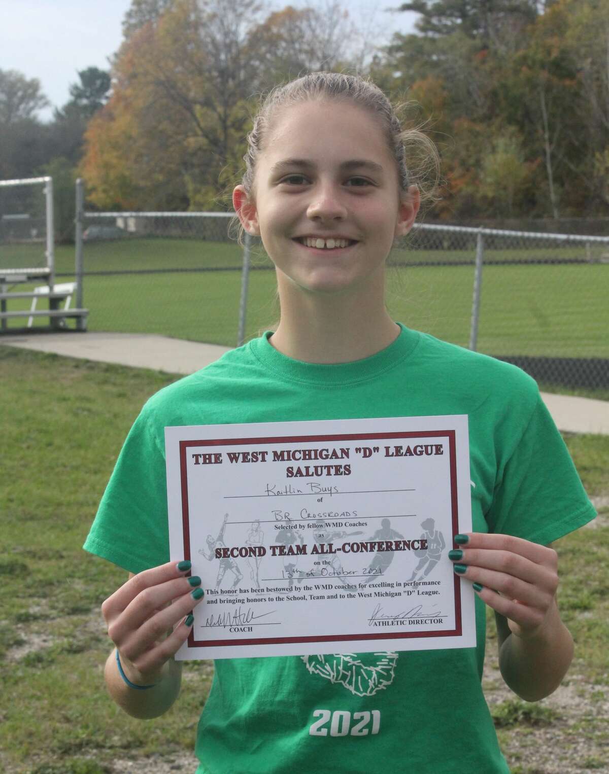 CCA's Kaitlin Buys earned all-league honors for cross country.