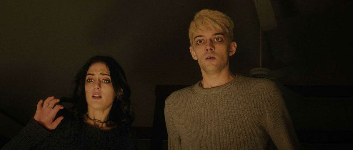 A still from tErik and Carson Bloomquist's latest release, the chiller "Night at the Eagle Inn."