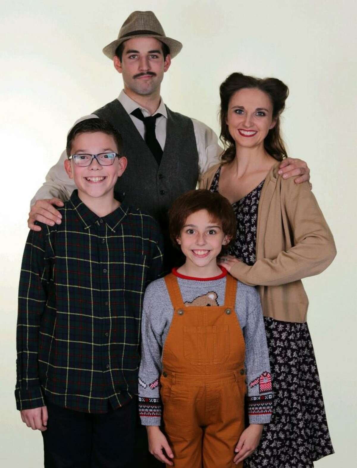 The Players Theatre Company will debut “A Christmas Story - The Musical” at the Owen Theatre Dec. 3-19. Carson Rapsilver and Kathleen Baker play the mom and dad. Wesley Burns plays Ralpie and Mollie Diaz is Randy.