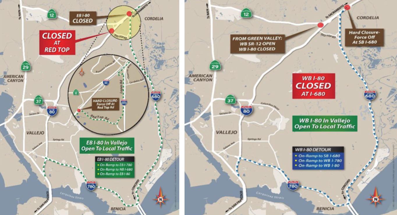 This stretch of I-80 will close completely for a night in December - Vimarsana News