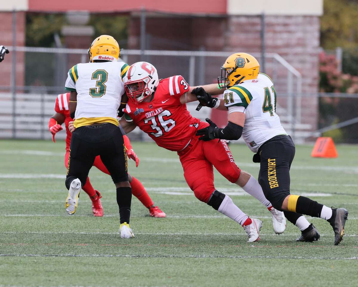 Columbia High grad Dylan Dubuque a star linebacker for Cortland