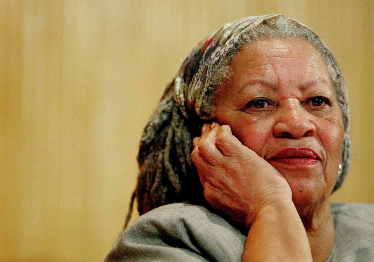 Author Toni Morrison attends a conference at the Guadalajara's University in Guadalajara City, Mexico on Nov. 25, 2005. The pioneer and reigning giant of modern literature died on Aug. 5 at age 88. (AP Photo/Guillermo Arias)