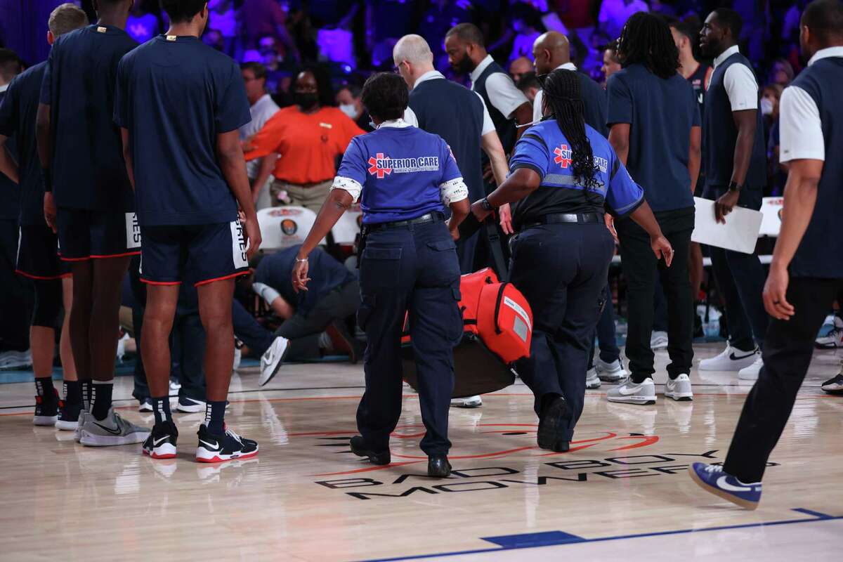 uconn forward isaiah whaley faints after game hurley says he s ok