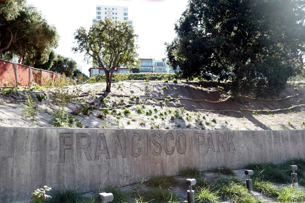 Francisco Park, which is replacing a longtime Russian Hill reservoir, is scheduled to open in 2022.
