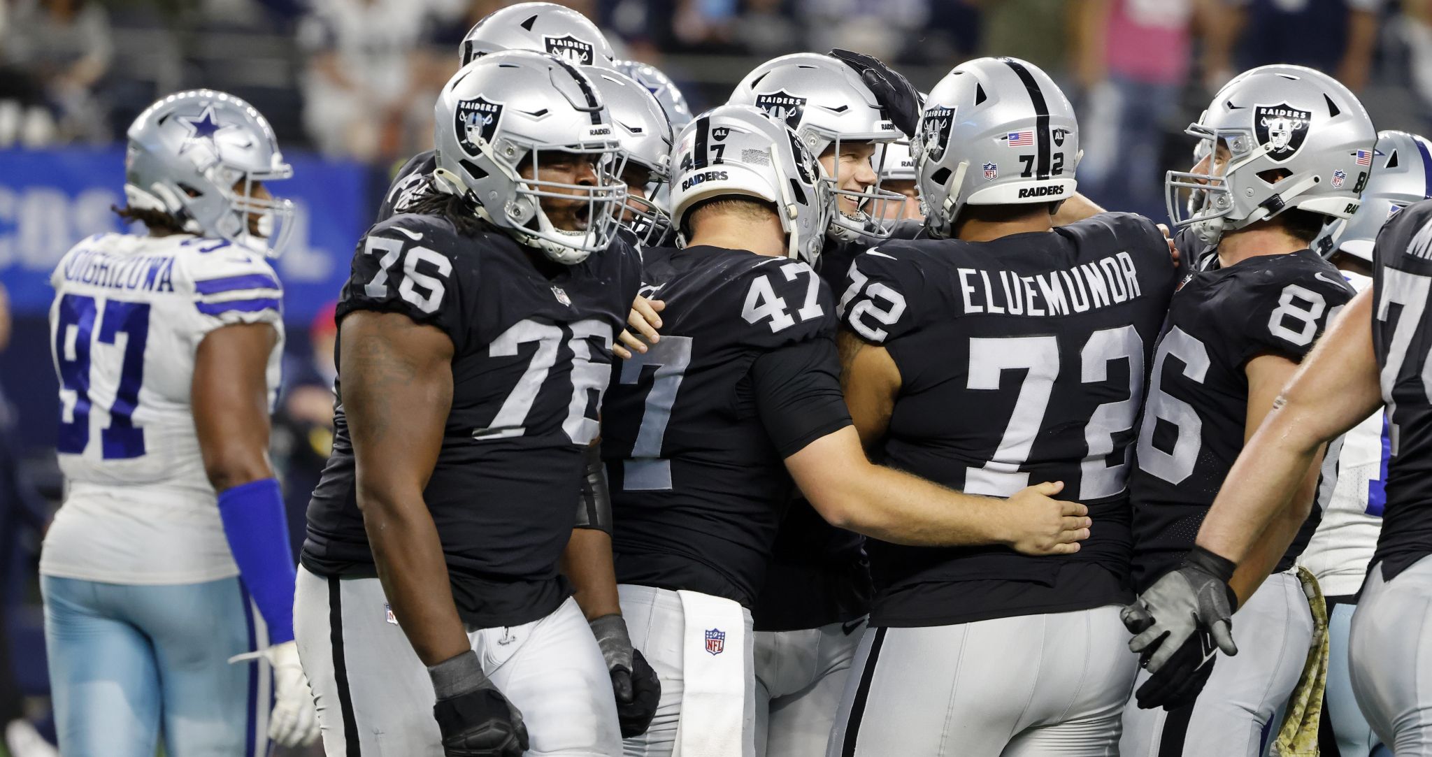 Raiders beat Cowboys in OT on field goal after penalty