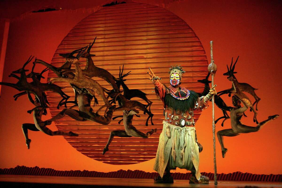 A live performance of Disney's “The Lion King.”