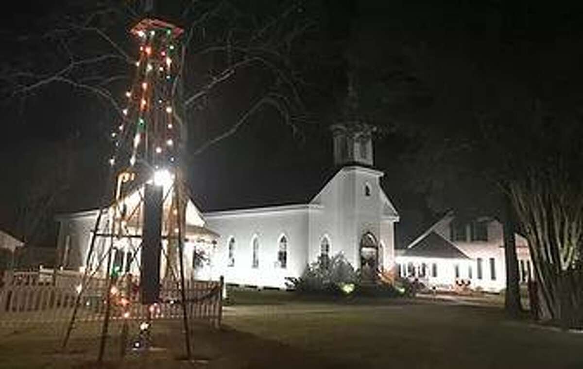The Tomball Museum Center, 510 N Pine St, offering candlelight tours every second weekend in December, where visitors can see historic Tomball buildings decorated for Christmas.