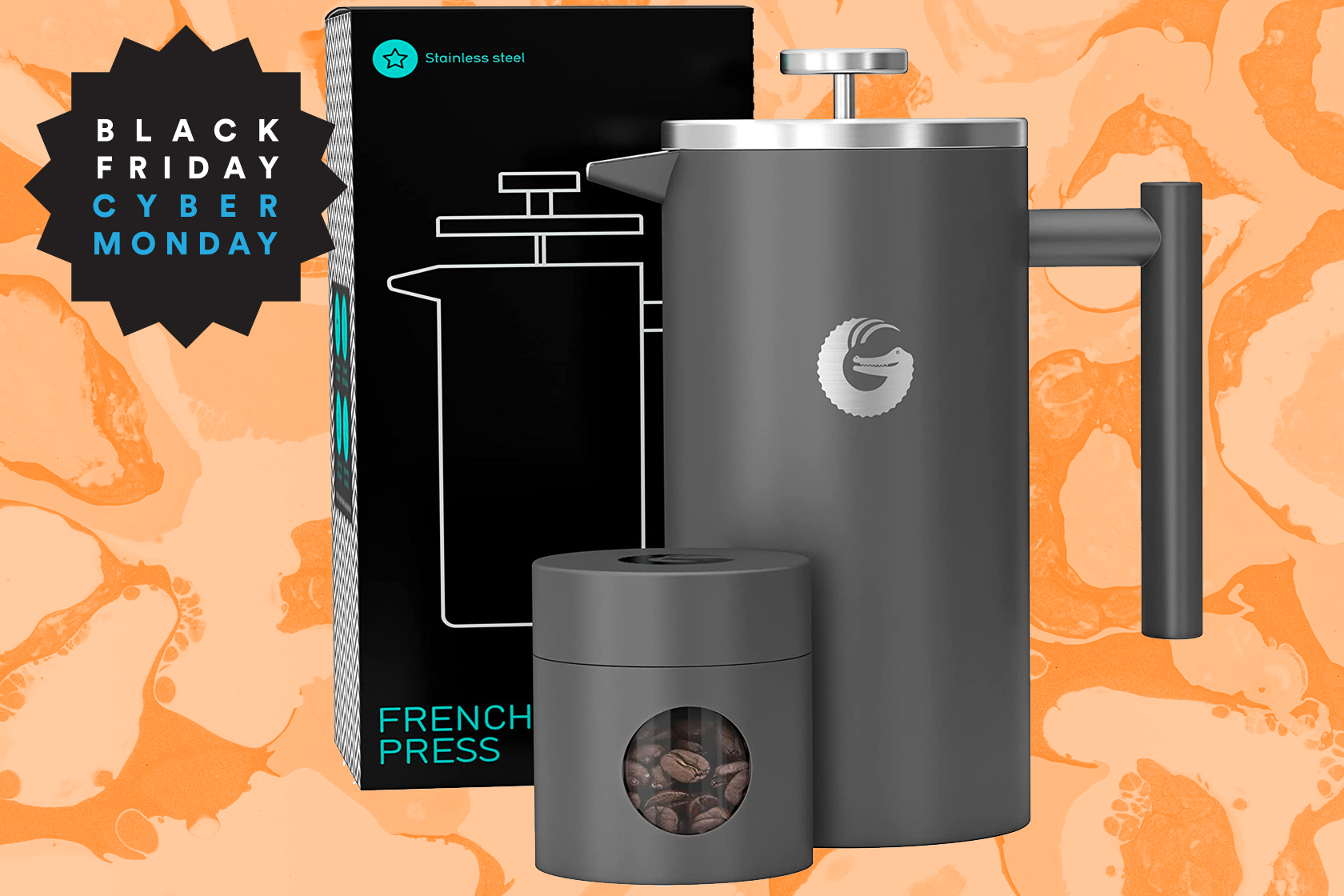 Amazon has a coffee gator french press on sale for Black Friday
