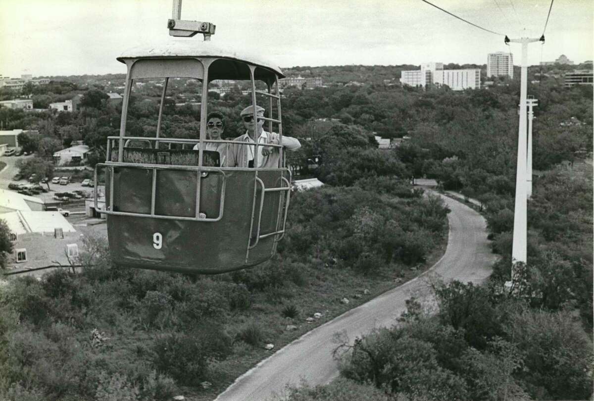 A 1989 photo of the Brackenridge Park sky ride. The beloved attraction near the San Antonio Zoo opened in 1964 and closed in 1999.