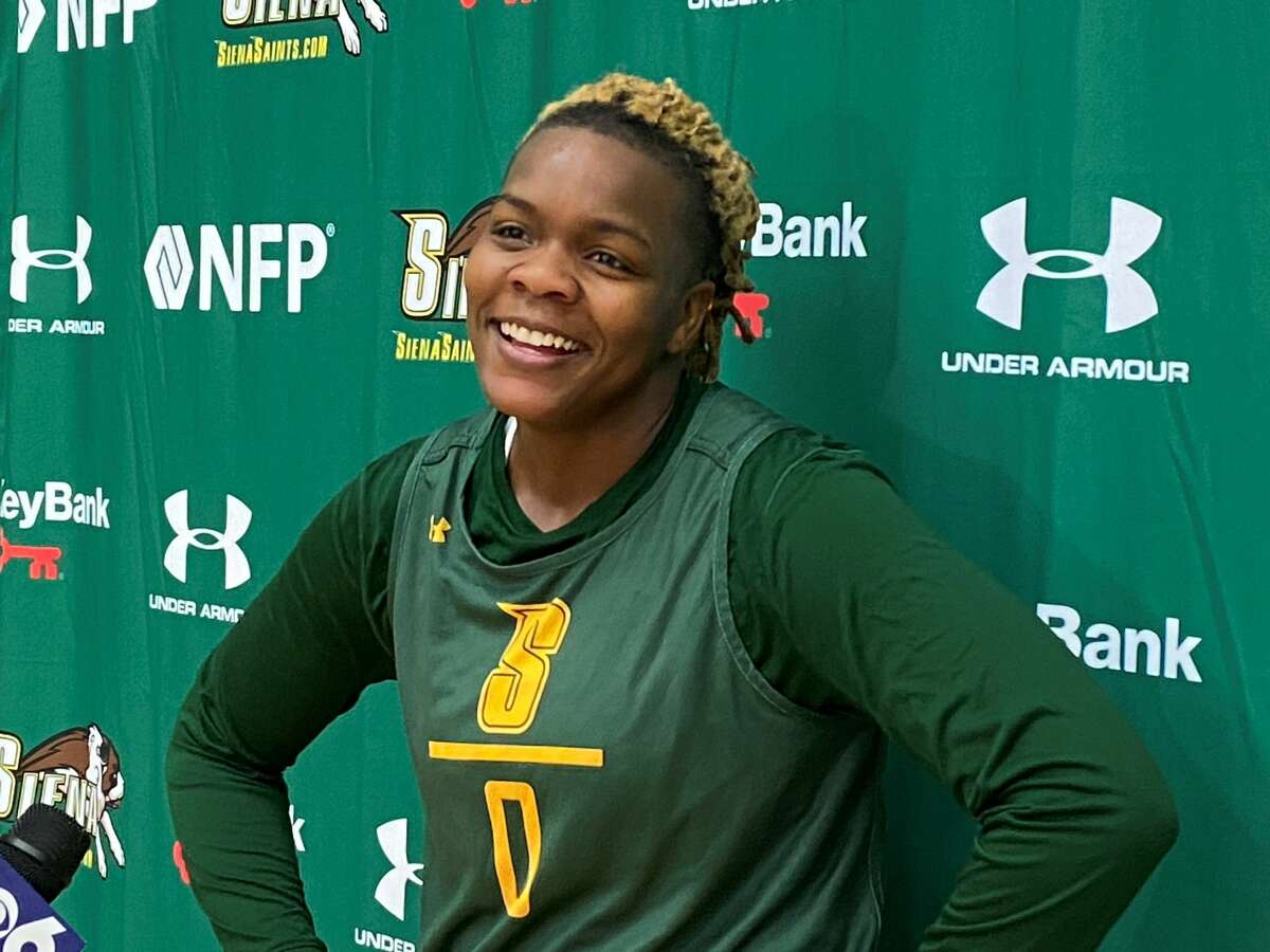Siena women's basketball forward Selena Philoxy said she's "psyched" to get an NCAA waiver that allows her to play against Duquesne at UHY Center on Nov. 27, 2021.