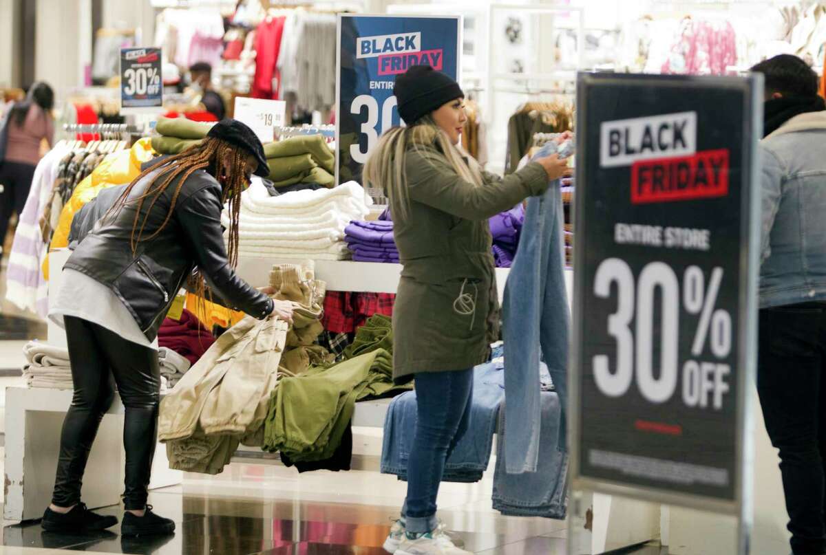 Area residents roam Stamford Town Center looking for Black Friday deals in Stamford, Conn., on Friday November 26, 2021.