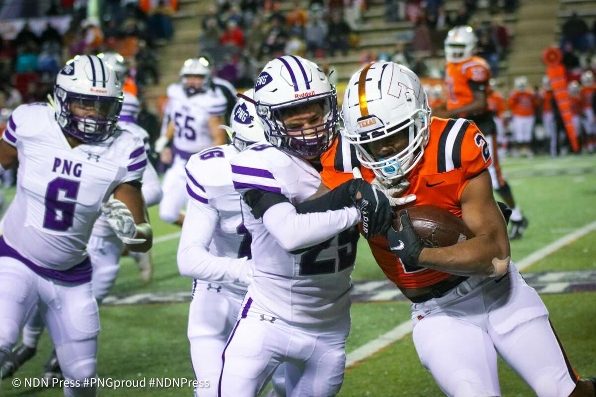 PN-G season ended Friday night at the regional semifinals in a 44-21 loss to Texas High. Photos taken Nov. 26, 2021.