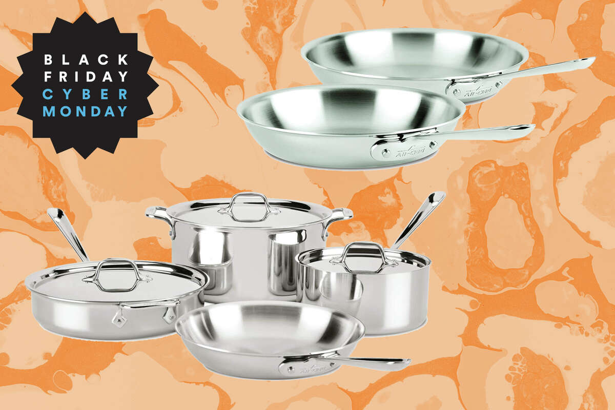 All-Clad 4007AZ D3 Stainless Steel Cookware Set, Tri-Ply Bonded, 7-Piece, Silver for $349.97 All-Clad D3 Stainless Steel Frying pan cookware set, 10-Inch and 12-Inch, Silver for $153.99