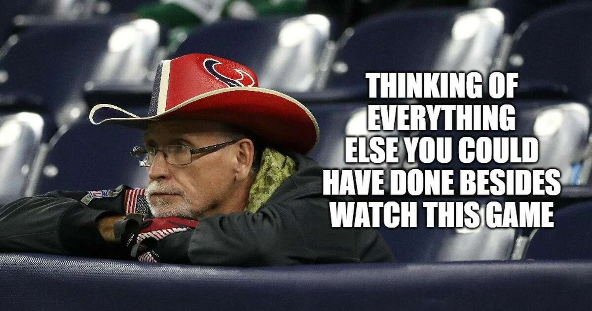 There weren't a lot of fans at NRG Stadium for Texans-Jets, and the ones that were there didn't seem thrilled.