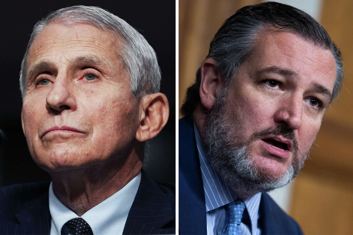 Dr. Anthony Fauci and Sen. Ted Cruz are pictured in this composite photo.