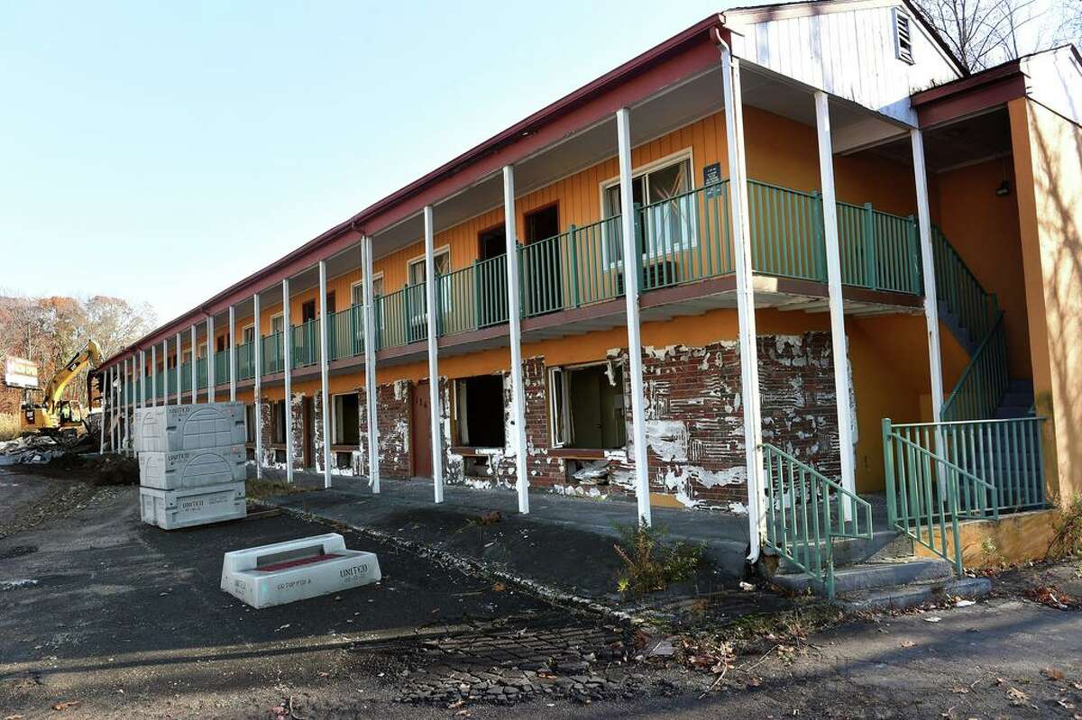 The site of a former Days Inn on East Main Street in Branford is shown during demolition work Nov. 18.