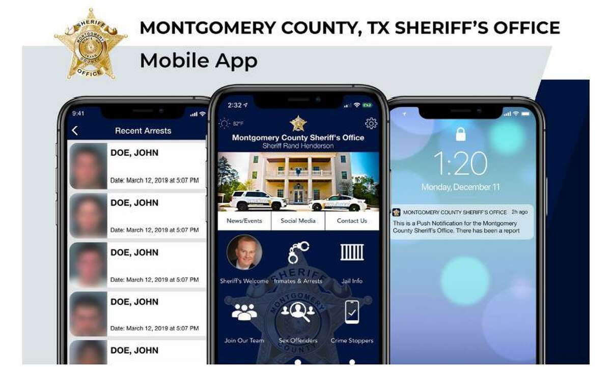 As seen in this promotional image, the Montgomery County Sheriff's Office website now includes a feature to search for warrants.