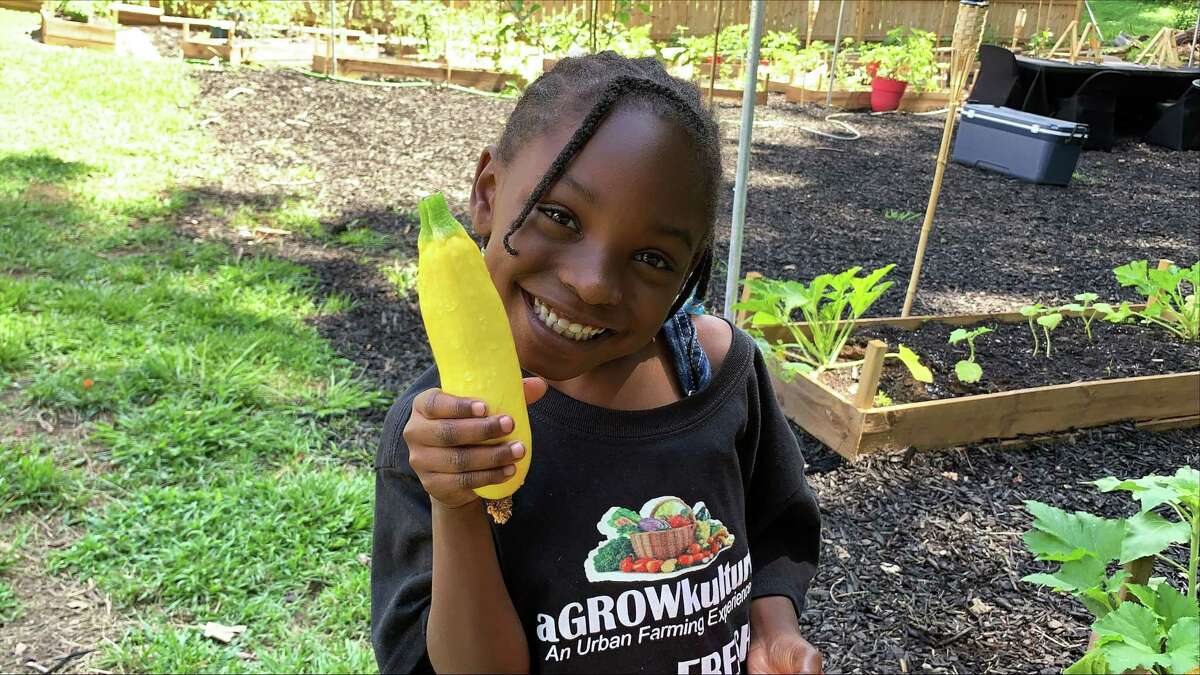 Kendall Rae Johnson began selling affordable monthly baskets of food she grows in her garden to 18 local subscribers through her backyard farming business, aGROWKulture.