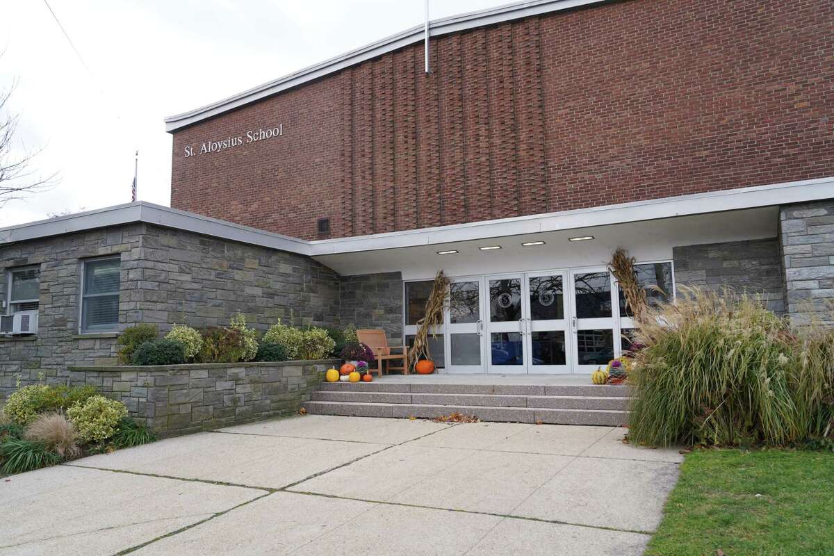 St. Aloysius School in New Canaan will be converted to a Pre-K through fourth-grade school that will include the construction of a new building, according to school officials. Picture was taken Nov. 29, 2021.