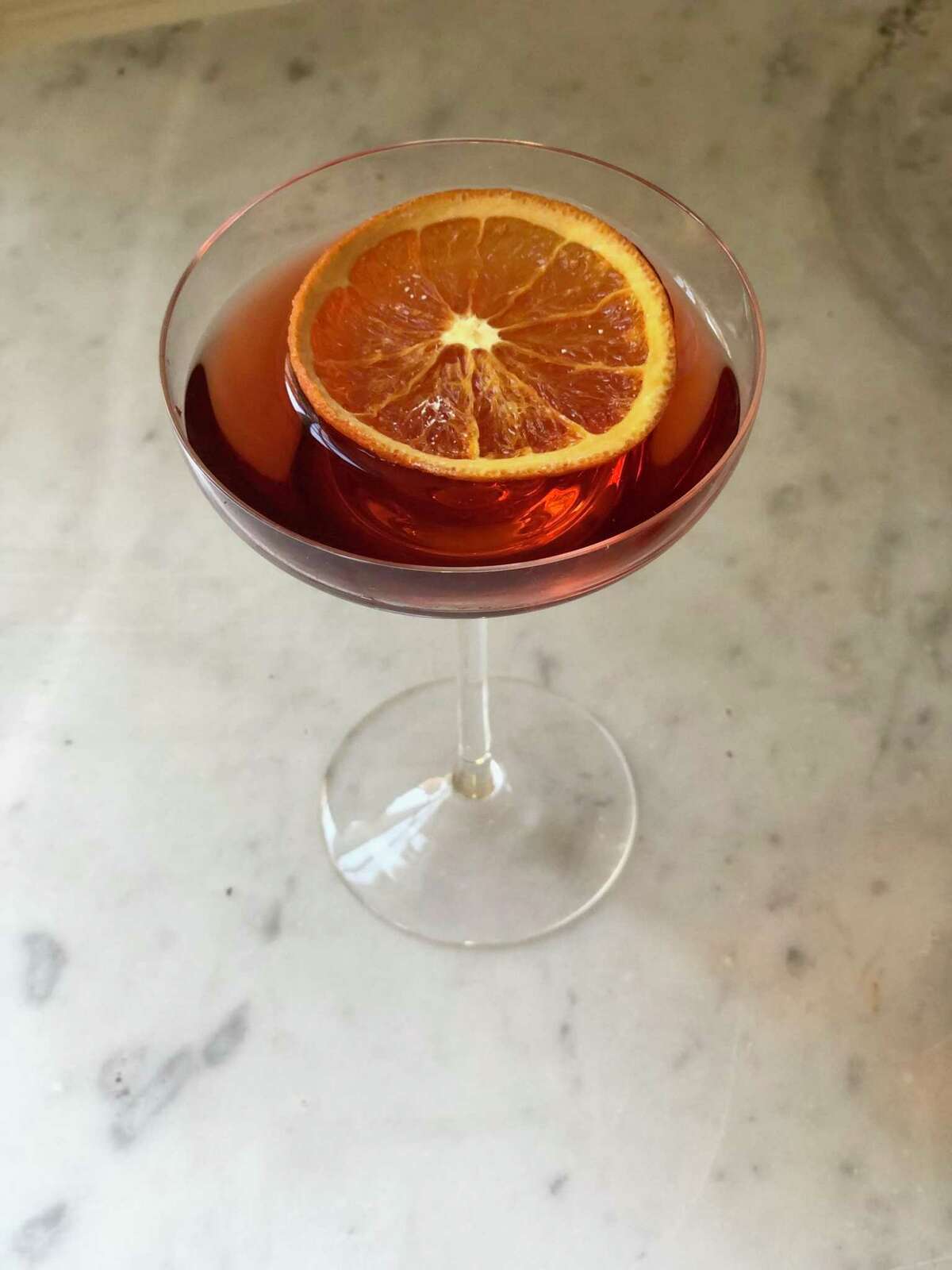 Kitchen directory gifts.  In the photo, the boulevardier with dried orange