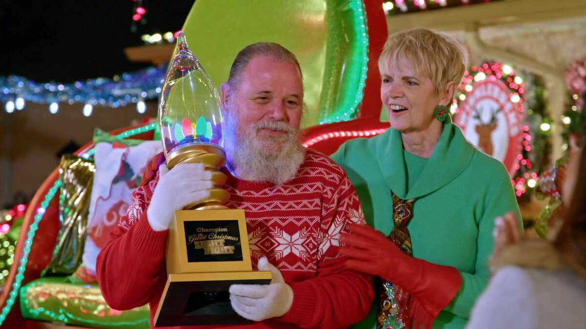 Windcrest residents John and Brenda Wilson won the $50,000 grand prize for their extreme holiday decorations display on the Nov. 28 episode of “The Great Christmas Light Fight” on ABC.
