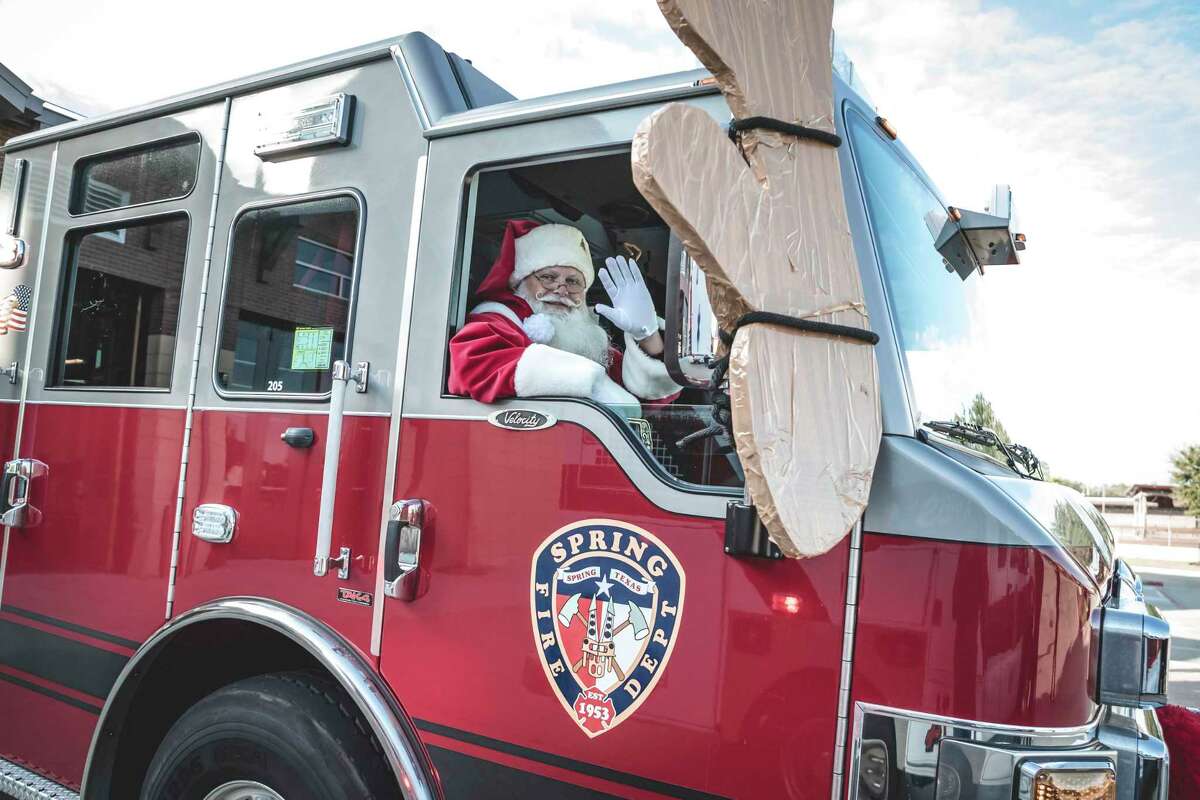 Holiday events at Spring fire stations were canceled due to the pandemic, so the Spring Fire Department - with the help of other local first responders and Santa himself - have decided to bring the holiday spirit to residents in their neighborhoods.