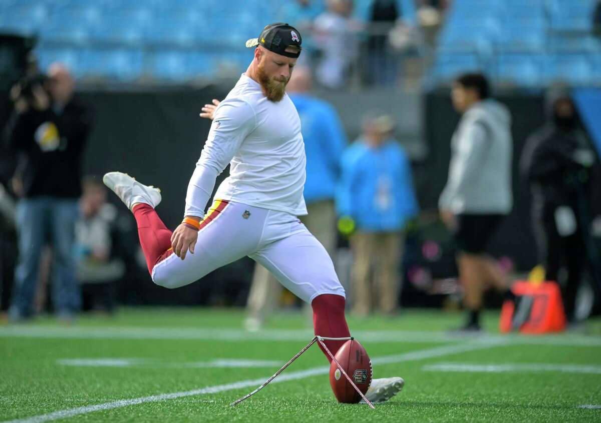 Kicker Joey Slye, who signed with the Washington Football Team in early November, suffered a hamstring injury in its win over the Seattle Seahawks on Nov. 29, 2021.