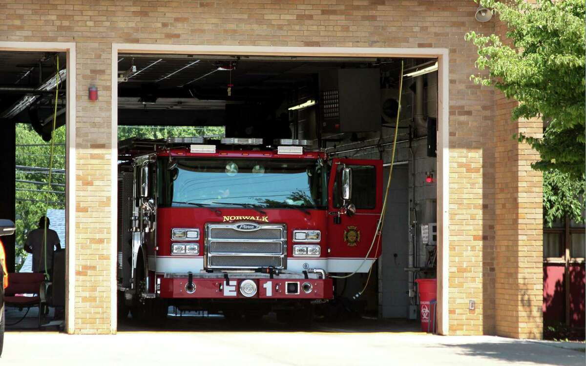 A view of Fire Station 1 on New Canaan Avenue in Norwalk, Conn., on Saturday Mar. 7, 2020.