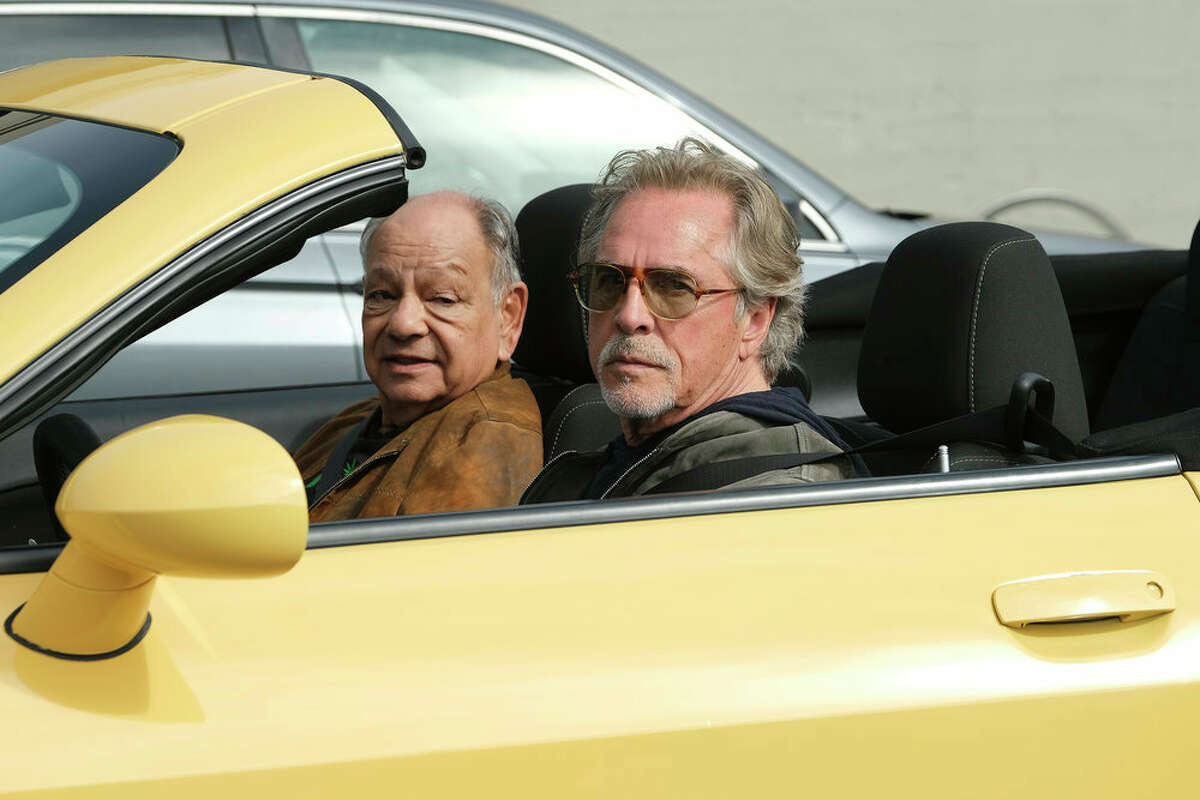 Cheech Marin (left) as Joe Dominguez, and Don Johnson as Nash Bridges in "Nash Bridges: The Movie."