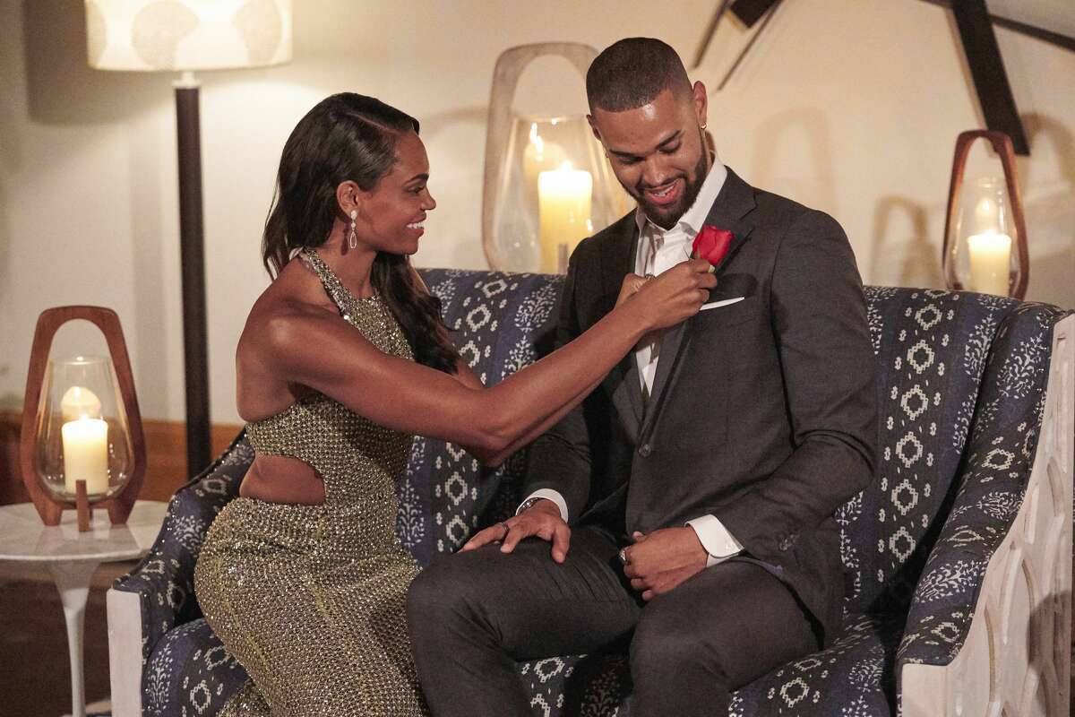 Texas contestant Nayte Olukoya shows Michelle Young his favorite thing to do in Austin during his hometown date on The Bachelorette. 