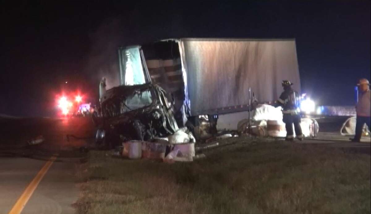 A 21-year-old man died after he drove the wrong way on I-45 in Montgomery County overnight and struck a tractor trailer, according to authorities.
