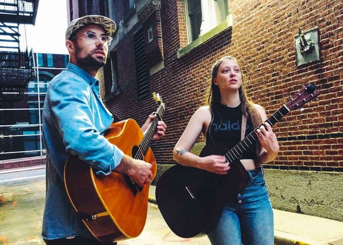 The Voices Café live music venue in Fairfield County is presenting singer, and songwriter, and folk musicians Ash(ley) & Eric, and The Whispering Tree, with doors opening at 7:30 p.m., and the show at 8 p.m. on Saturday, Dec. 4. Ash(ley) & Eric are shown.