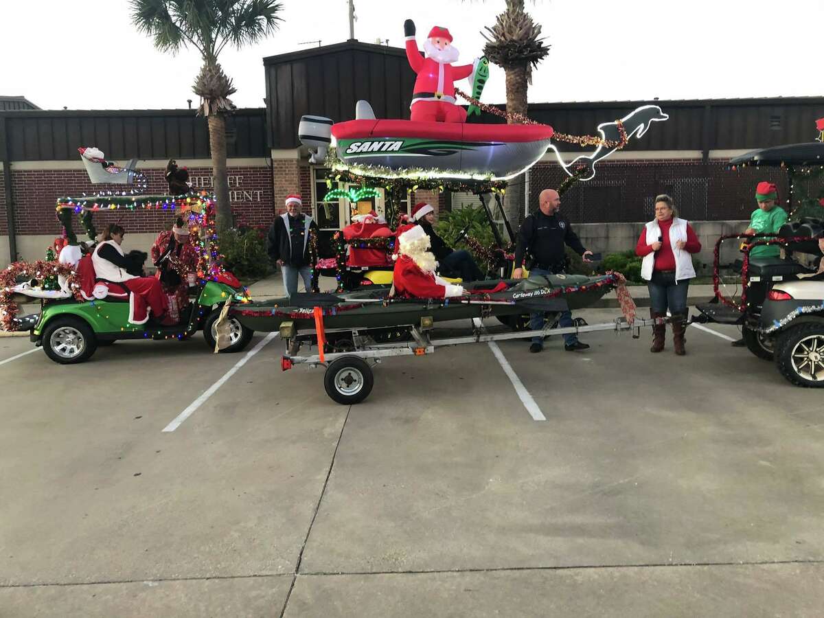 Santa Claus lines up for the Bolivar Peninsula Chamber of Commerce’s Crystaland Christmas Parade, scheduled this year for 6 p.m. Dec. 11. Visit https://fbook.cc/3kIb for details.