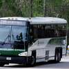 A Woodlands Express bus pulls into a park and ride lot in 2018. After a year long delay due to the COVID-19 pandemic, The Woodlands Township Board of Director will launch its new pilot bus program in January that will take riders from The Woodlands to stops along the Energy Corridor.