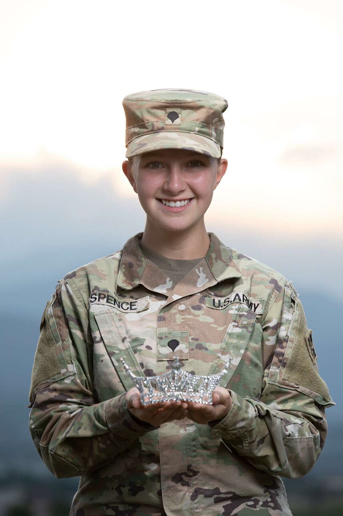 Maura Spence-Carroll, 21, a soldier whose family lives in the Bay Area, will compete Dec. 12-16 for the crown of Miss America and a $100,000 scholarship. This past June, Spence-Carroll won a $7,500 scholarship and the title of Miss Colorado.