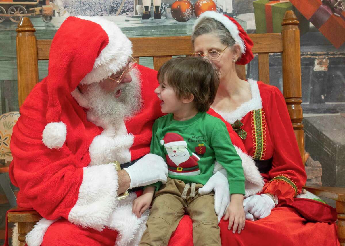Families come out to see Santa and Mrs. Claus in December 2021 at Midland College Allison Fine Arts Building during the annual Holiday Evening at MC. TReporter-Telegram