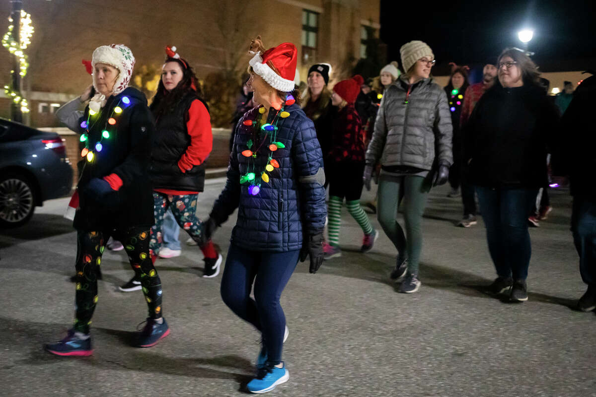 SEEN at annual Jingle Bell Run/Walk in downtown Midland