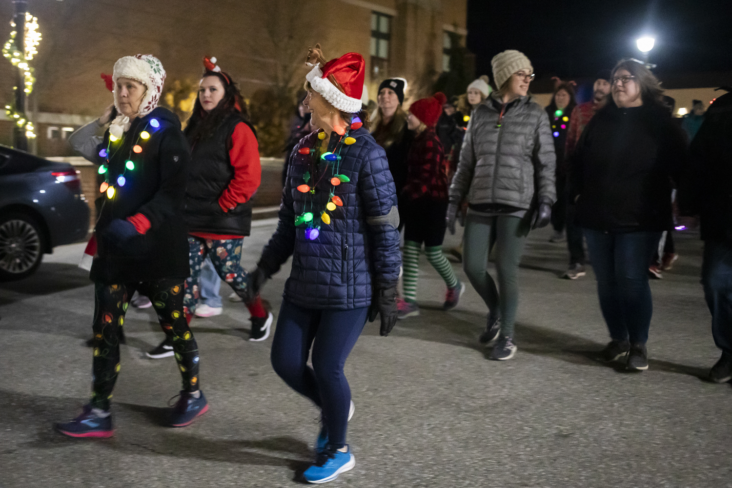 SEEN at annual Jingle Bell Run/Walk in downtown Midland