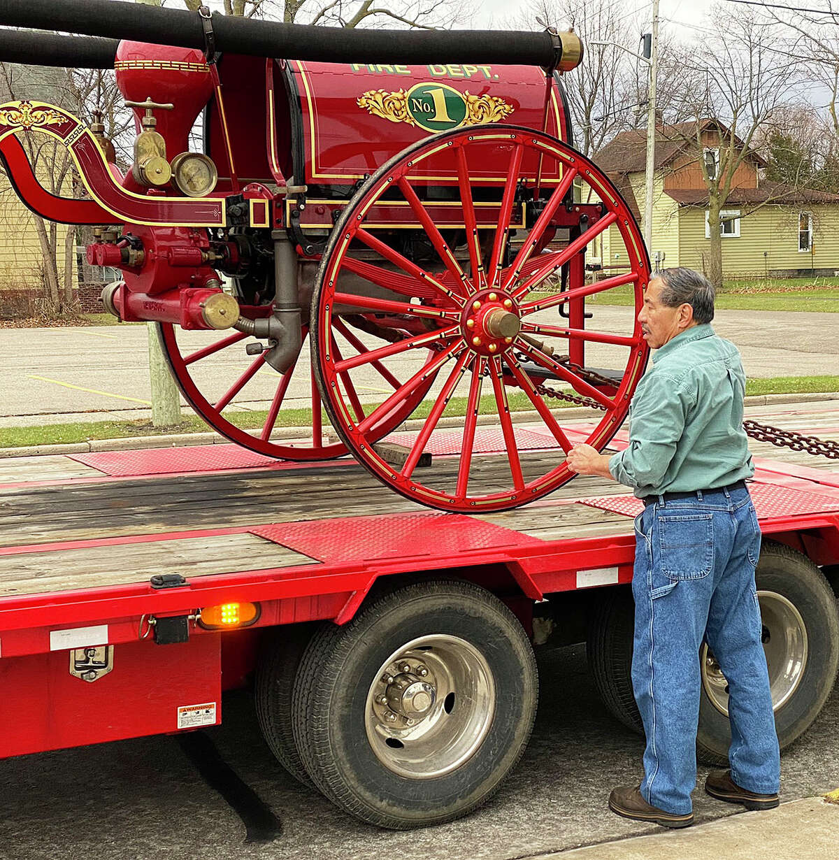 1918 fire engine returns home to Sebewaing