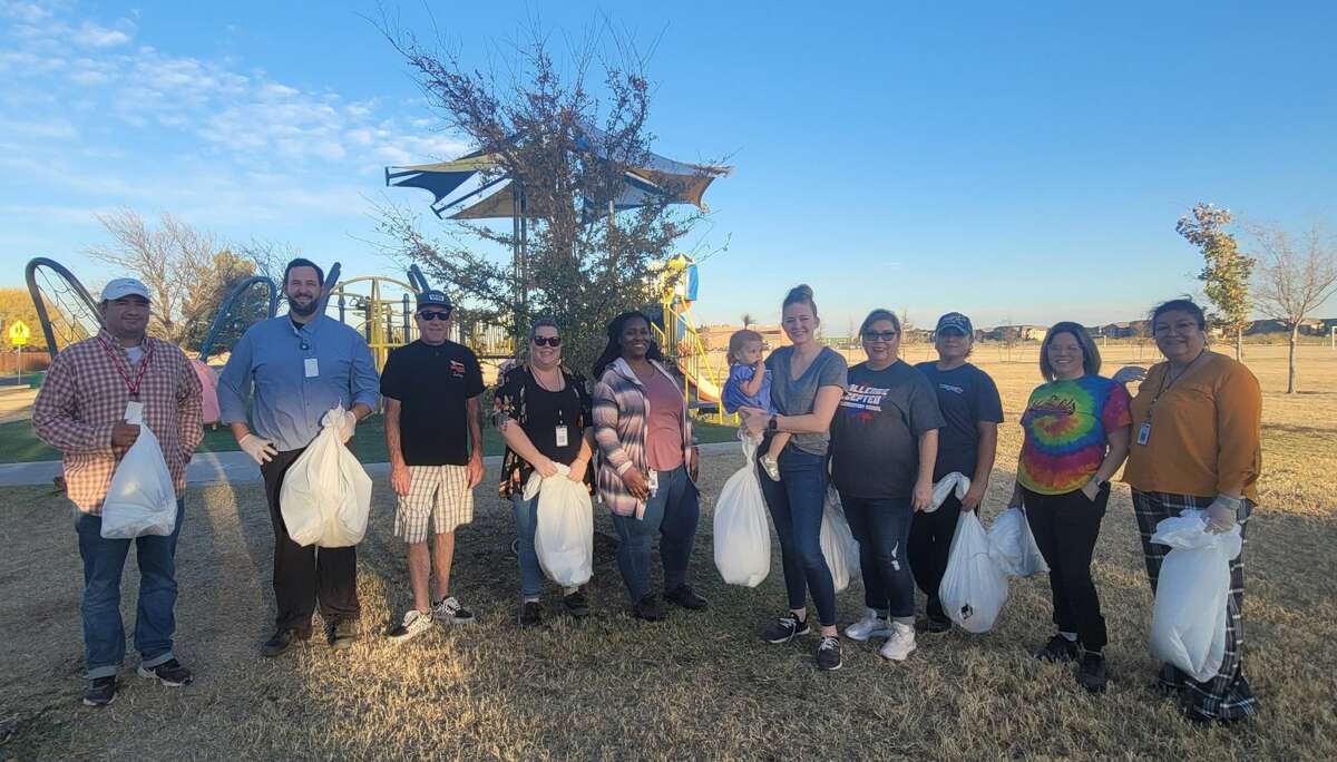 Chartwells/Midland ISD Child Nutrition Services adopted Dunagan Park for Keep Midland Beautiful. 