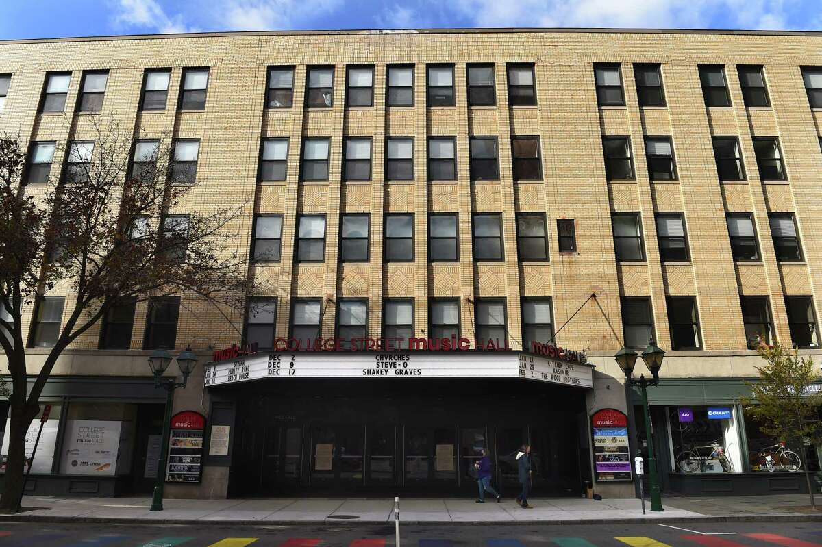 College Street Music Hall in New Haven photographed on December 3, 2021.