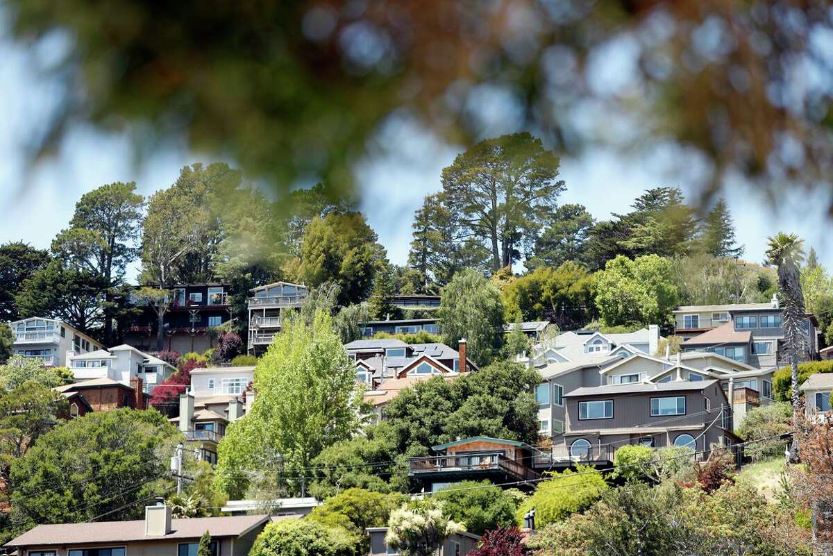 Houses in Mill Valley, which neighbors Marin City, where a couple says appraisals of their home were skewed due to their race.