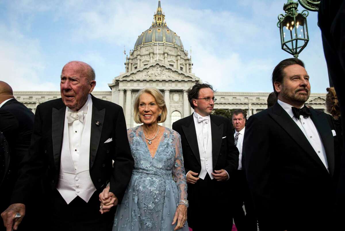 George Shultz (left) and Charlotte Shultz arrive on the red carpet to attend the San Francisco Opera Guild's Opera Ball 2016 at War Memorial Opera House in San Francisco, Calif., on Friday, September 9, 2016. The gala event inaugurated the opera's 94th season.