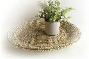 Natural fibers take simple tray to a new level