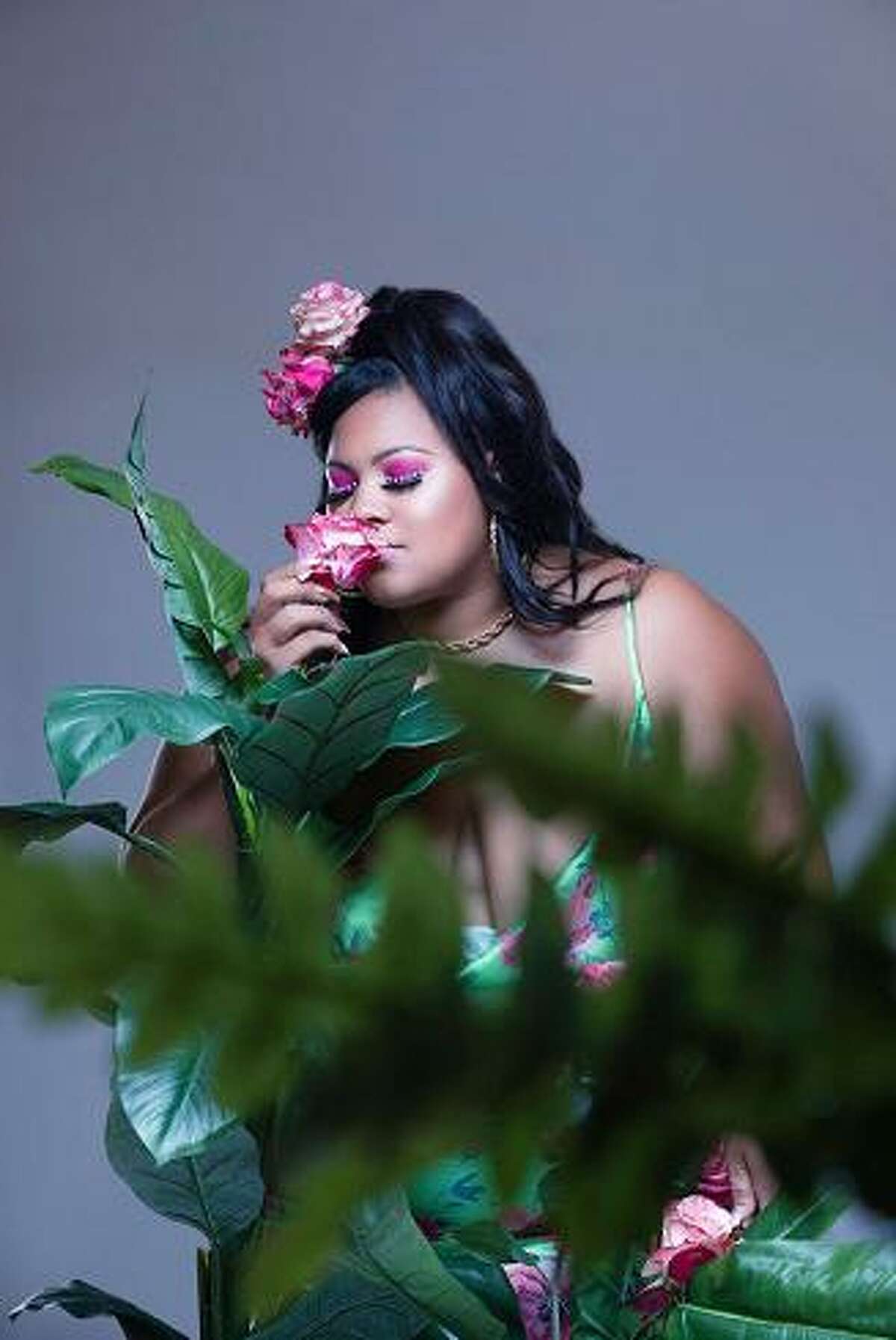 Sasha Caldwell, one of the models on the upcoming “Curvy Girls” calendar that will raise money for charities related to cancer.