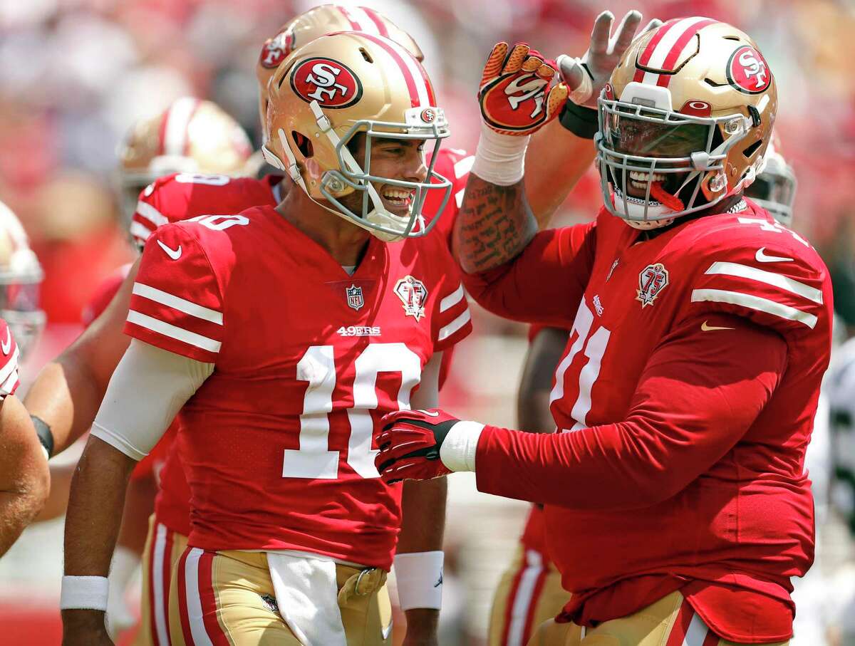 Jimmy Garoppolo knows Trent Williams always has his back; and this season has been one of the left tackle’s best.