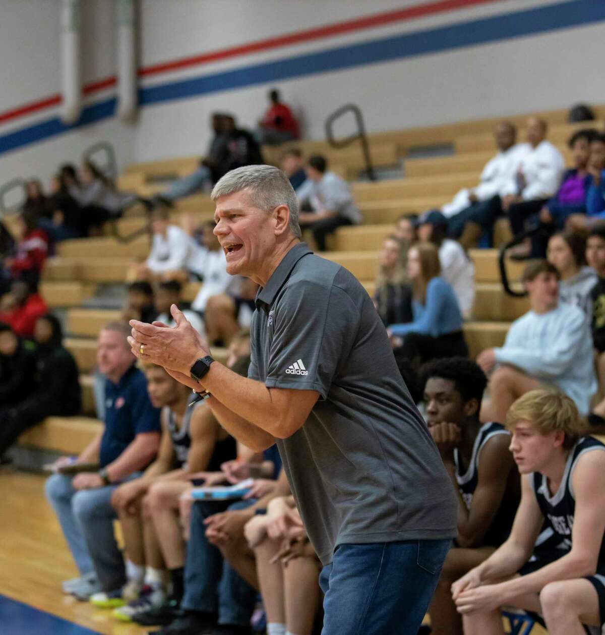 College Park head coach Clifton McNeely, shown here in 2019, won his 600th career game as a high school basketball coach on Friday.